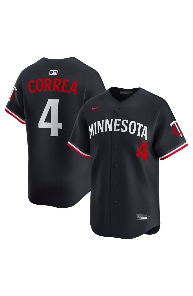 Nike Men's Nike Carlos Correa Navy Minnesota Twins Alternate Limited Jersey, Alternate, color,