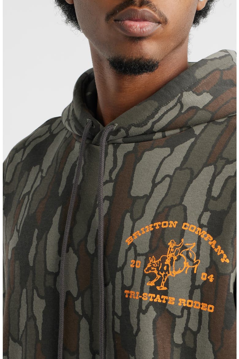 Danforth Graphic Hoodie, Alternate, color, BARK CAMO