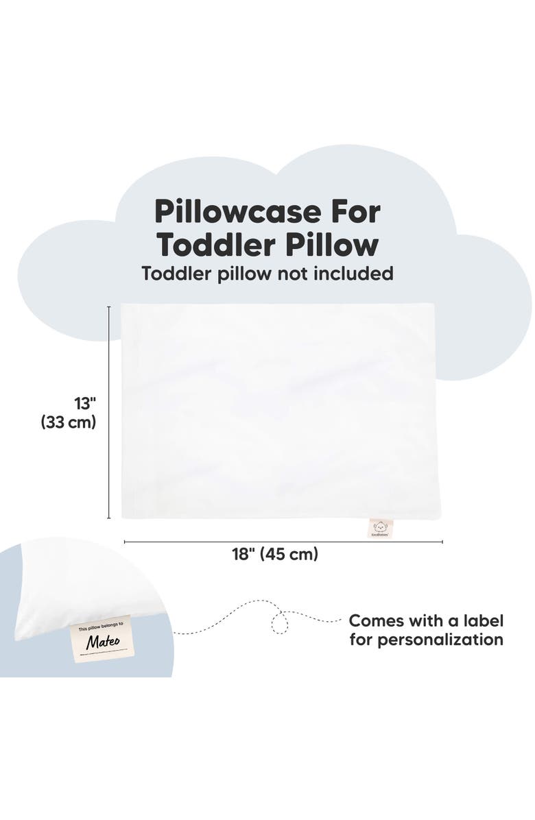 KeaBabies My Little Dreamy [Protect+] Waterproof Pillowcase, Alternate, color, Soft White