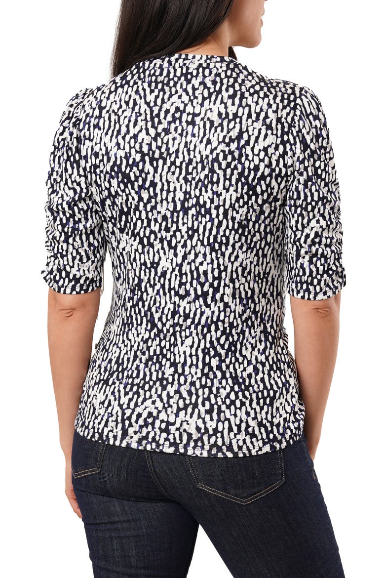 Puff Sleeve Top, Alternate, color, KALI PRINT NAVY