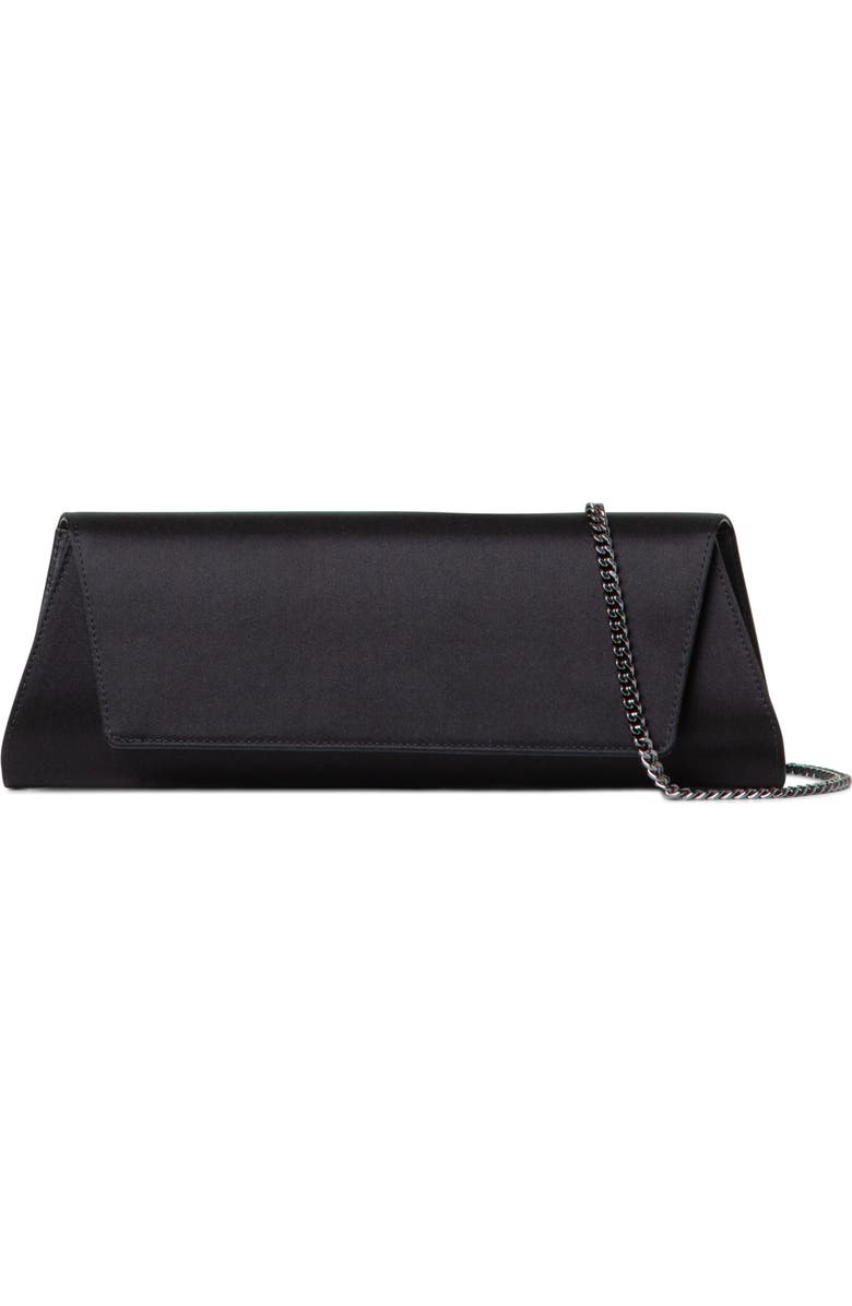 Akris Small Anouk East/West Silk Satin Clutch, Main, color,
