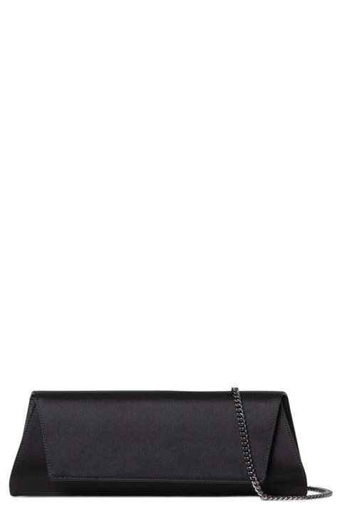 Small Anouk East/West Silk Satin Clutch