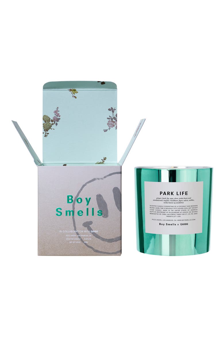 x Ganni Park Life Scented Candle (Nordstrom Exclusive), Main, color, GREEN