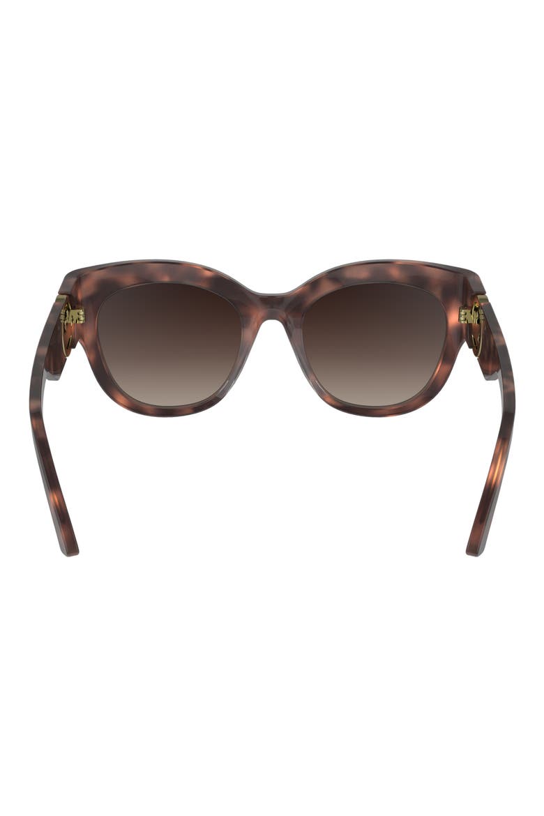 55mm Gradient Butterfly Sunglasses, Alternate, color, ROSE HAVANA