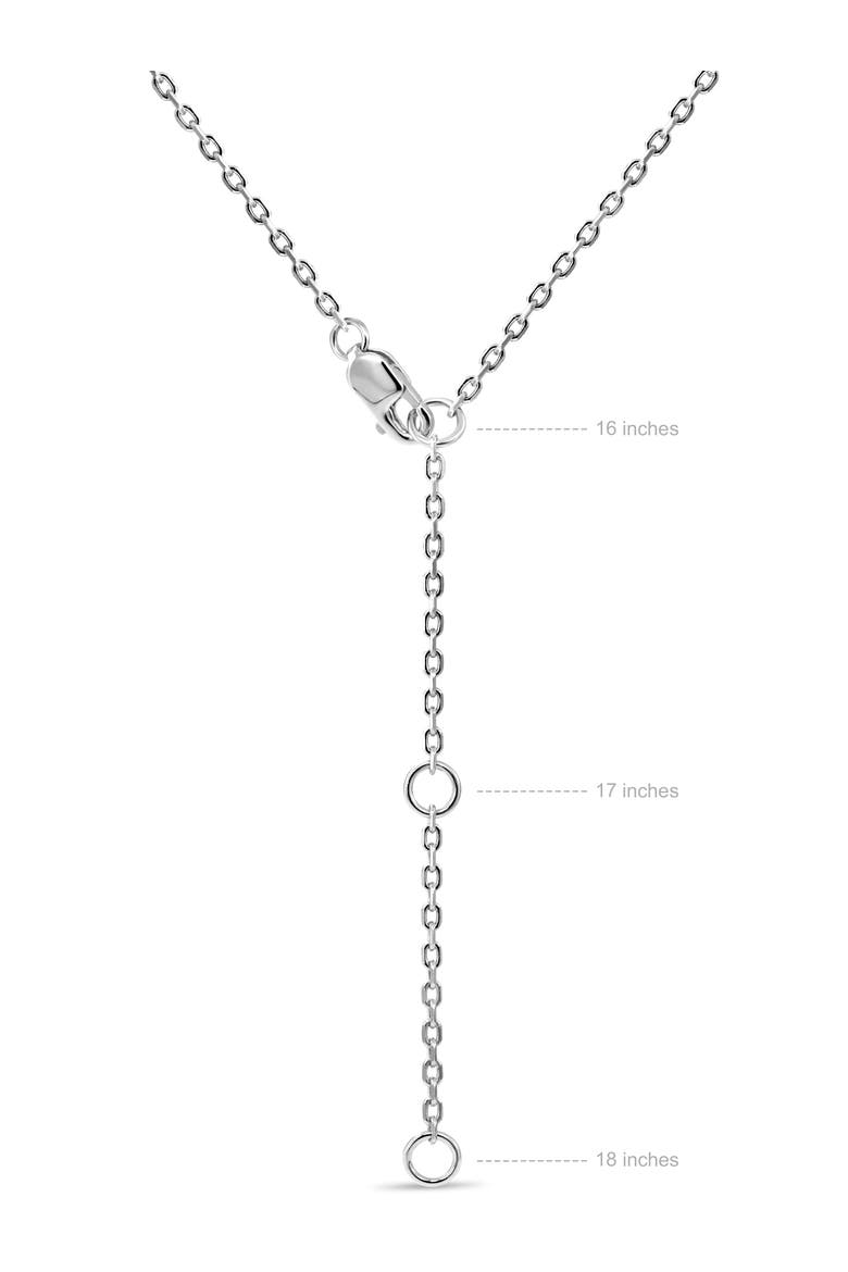 Dragonfly Heart Pendant Necklace in Sterling Silver and 18K Gold, Alternate, color, Silver