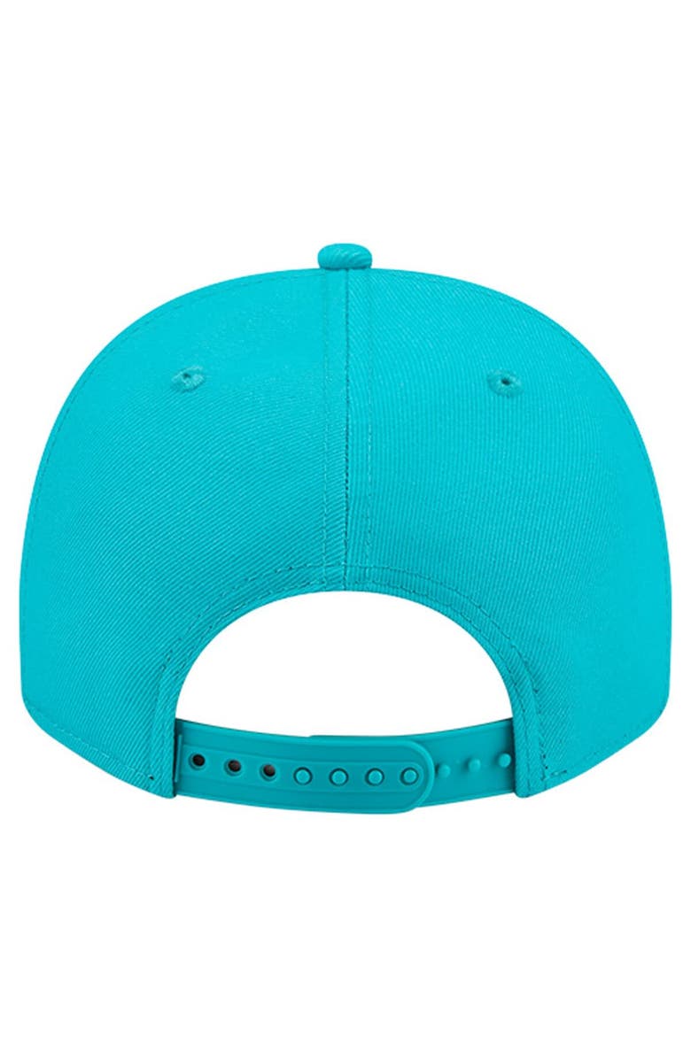 New Era Men's New Era  Aqua Miami Dolphins Local Play A-Frame 9FIFTY Snapback Hat, Alternate, color, Aqua