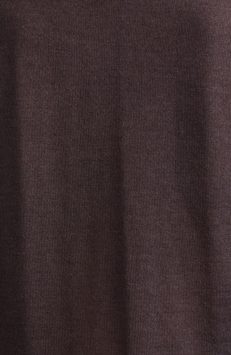 Giambattista Valli Metallic Floral Jacquard Cashmere & Silk Sweater, Alternate, color, Brown