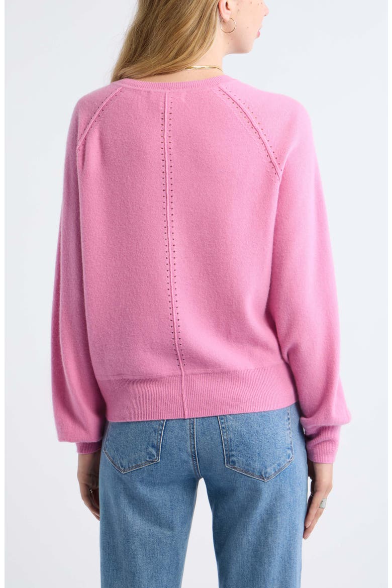 Wool & Cashmere Blend Henley Sweater, Alternate, color, PINK PRINCE