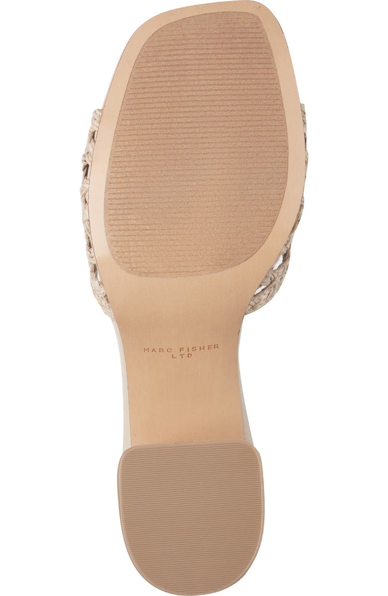 Marc Fisher LTD Farrel Embellished Square Toe Slide Sandal, Alternate, color, Light Natural