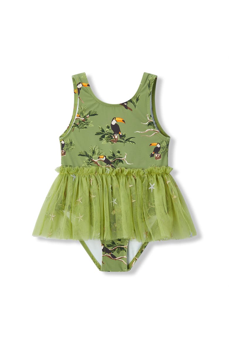 Ballet Skirt Swimsuit, Main, color, Toucan