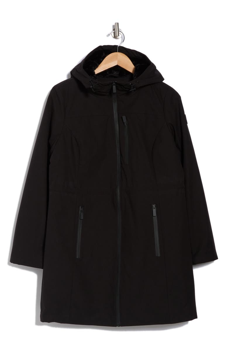 Michael Kors Water Resistant Parka with Faux Fur Trim, Alternate, color,