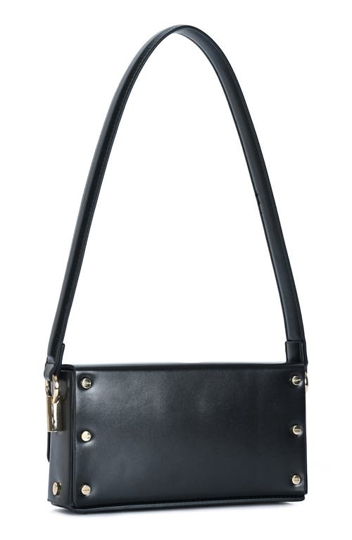 Madison West Structure Mini Shoulder Bag In Black