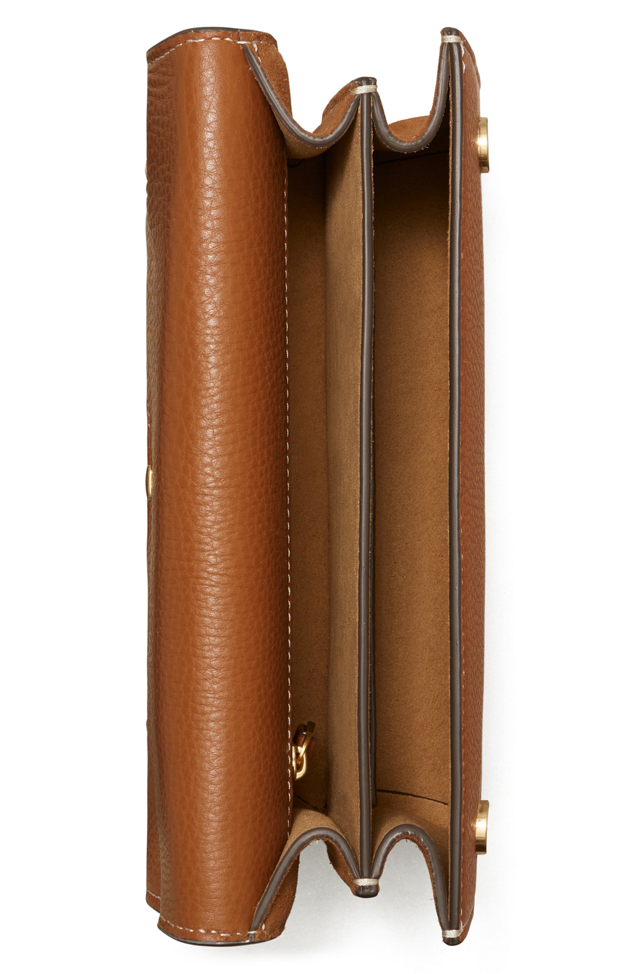 Miller Small Leather Shoulder Bag, Alternate, color, LIGHT UMBER