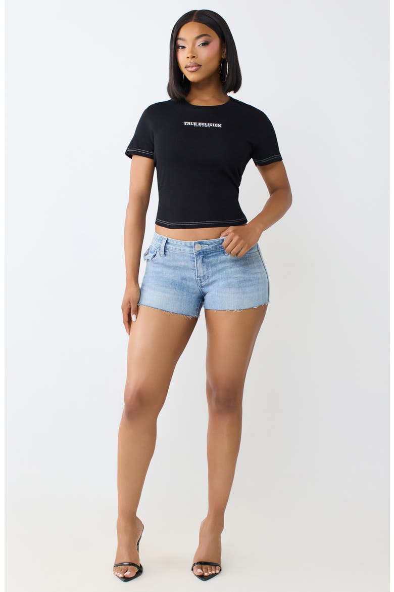 Crystal Tiger Relaxed Shrunken Graphic Tee, Alternate, color, JET BLACK