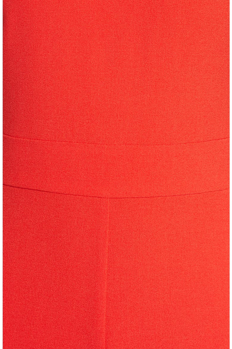 U-Neck Sleeveless Kors Crepe Jumpsuit, Alternate, color, RED