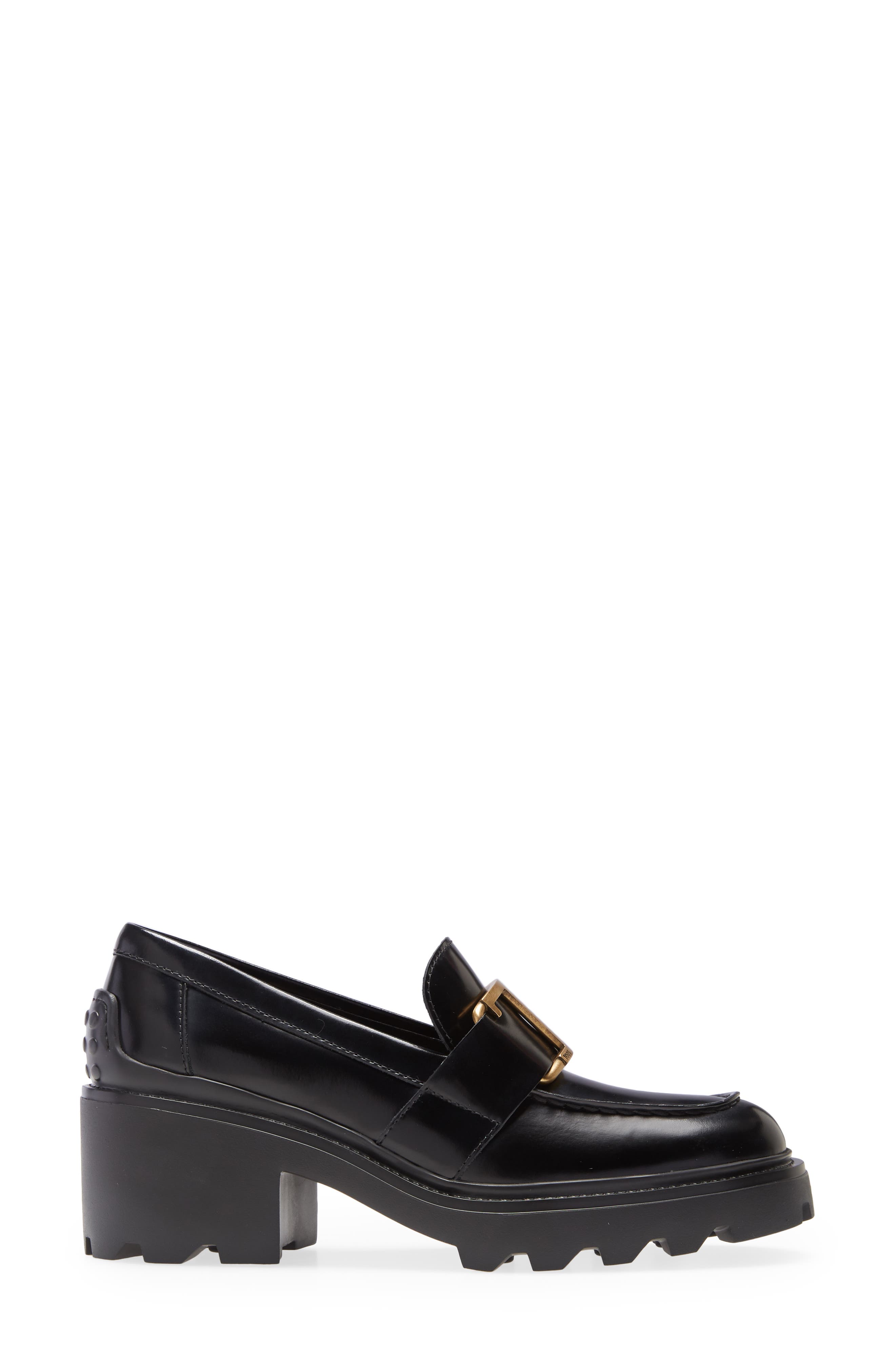 Tod's Buckle Moc Toe Loafer, Alternate, color, 