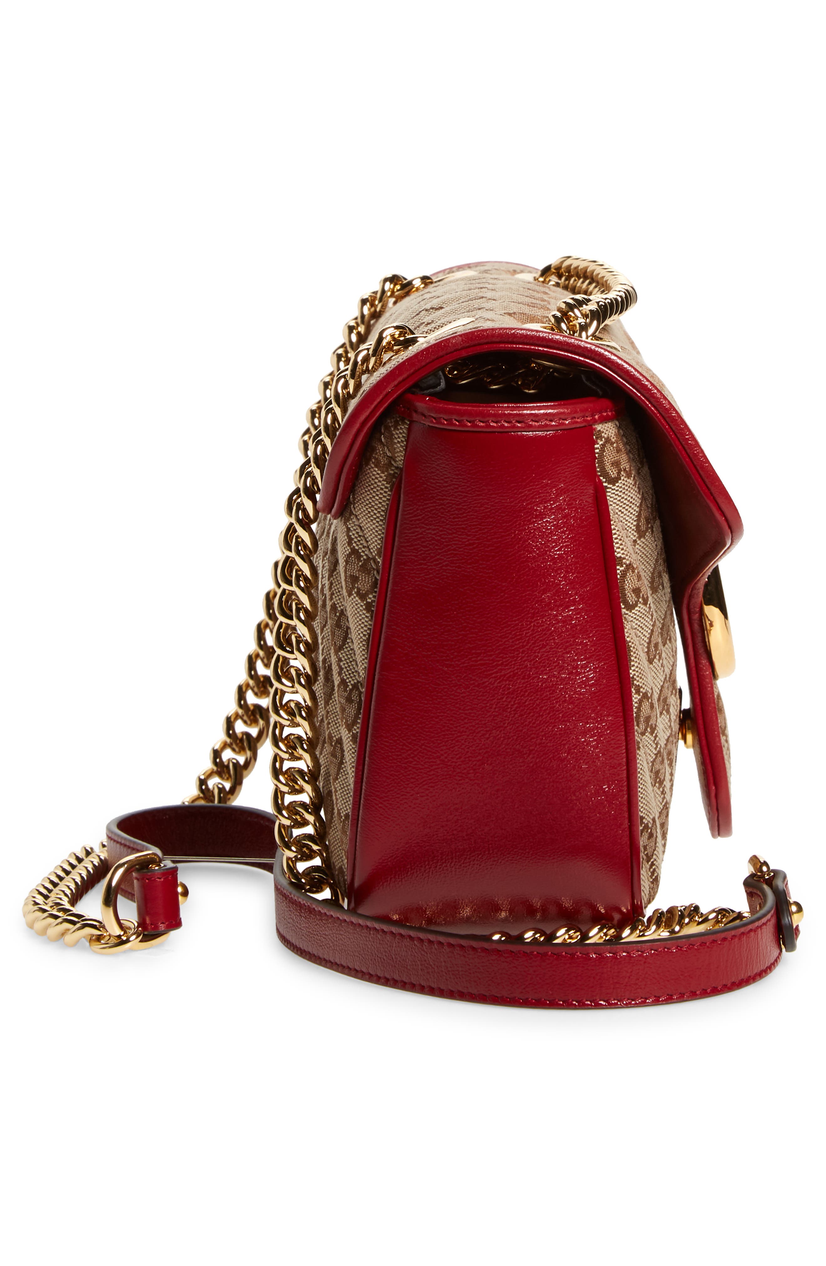 Small 2.0 Shoulder Bag, Alternate, color, BEIGE EBONY/ NEW CHERRY RED