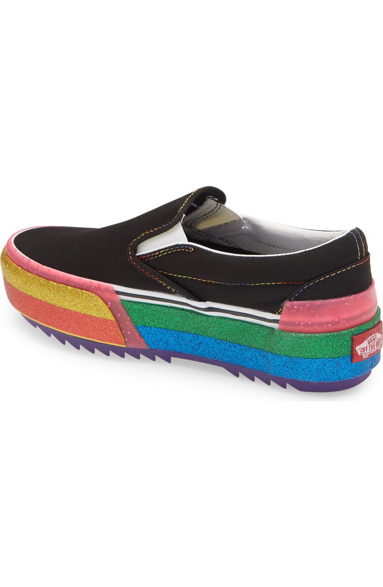 Vans Classic Slip-On Stacked Platform Sneaker, Alternate, color,