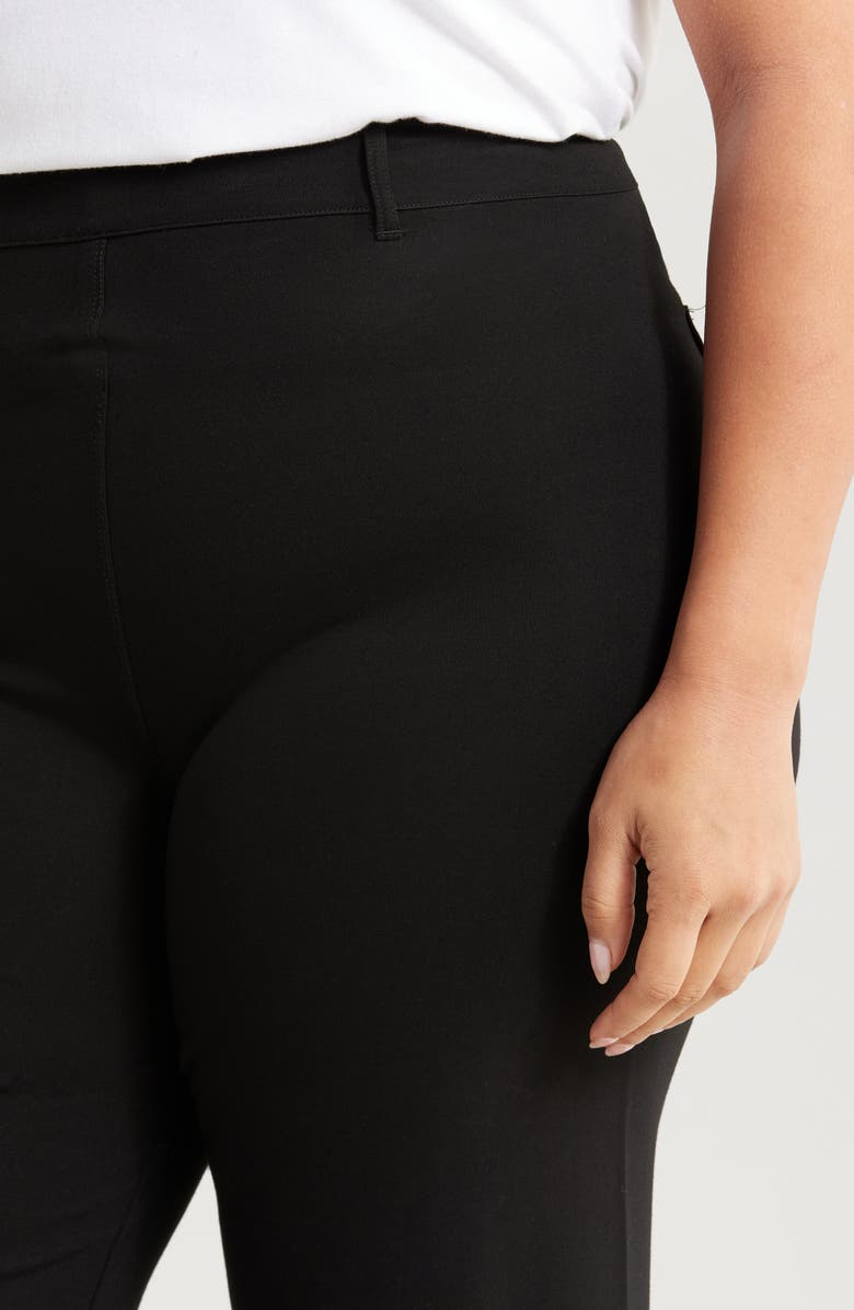 Lysse 'Lyssentials Erin High Waist Wide Leg Ponte Ankle Pants, Alternate, color, Black