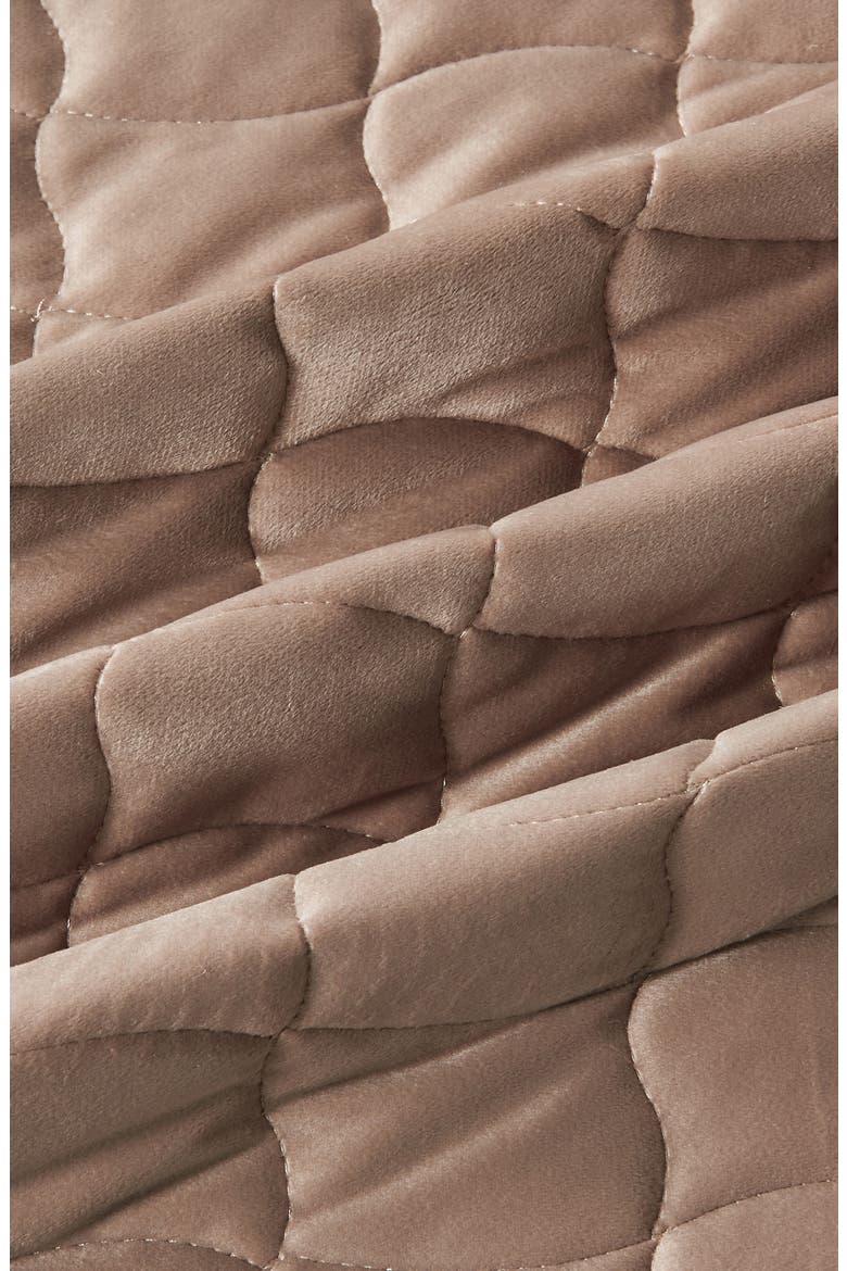 Velvet Box Stitch Quilt Set, Alternate, color, CAPPUCCINO
