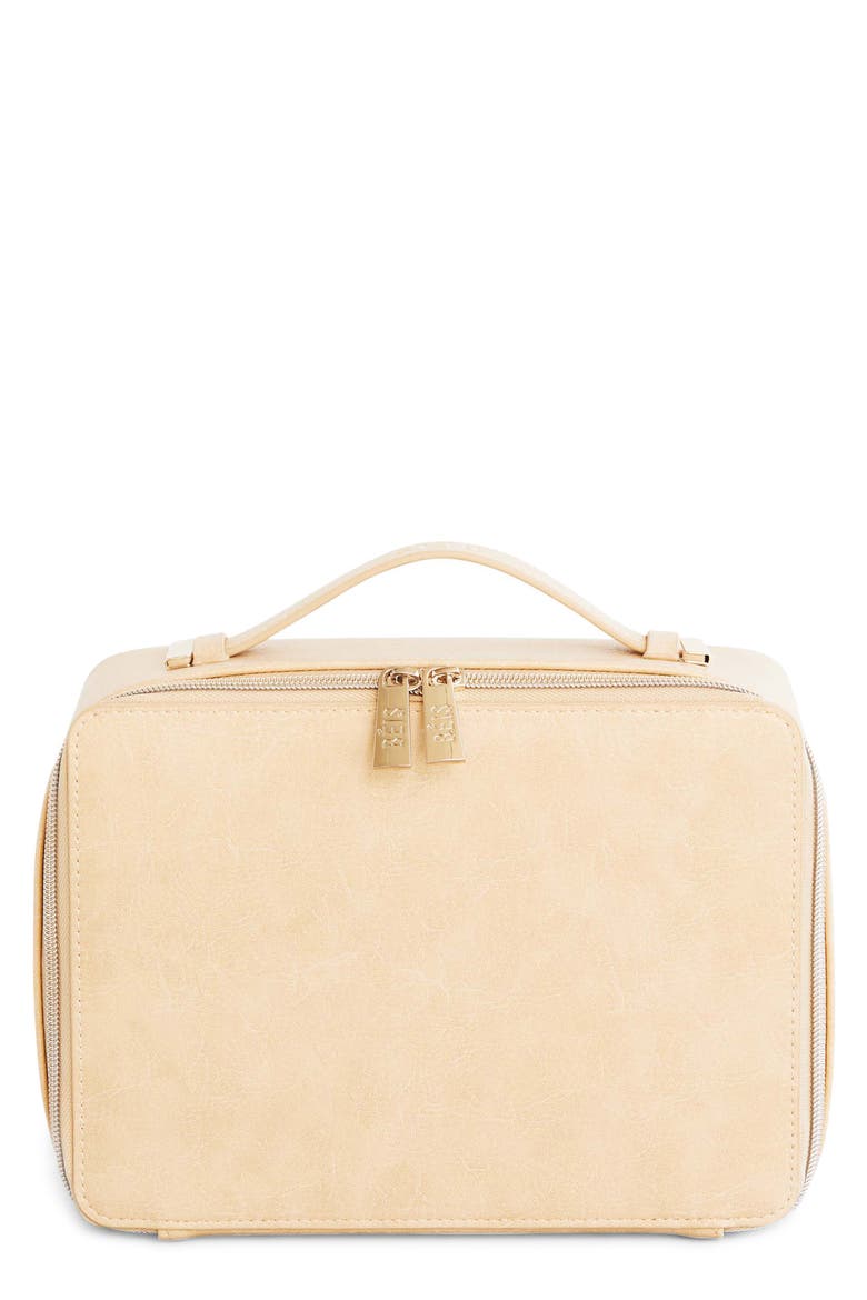 The Cosmetics Case, Main, color, BEIGE