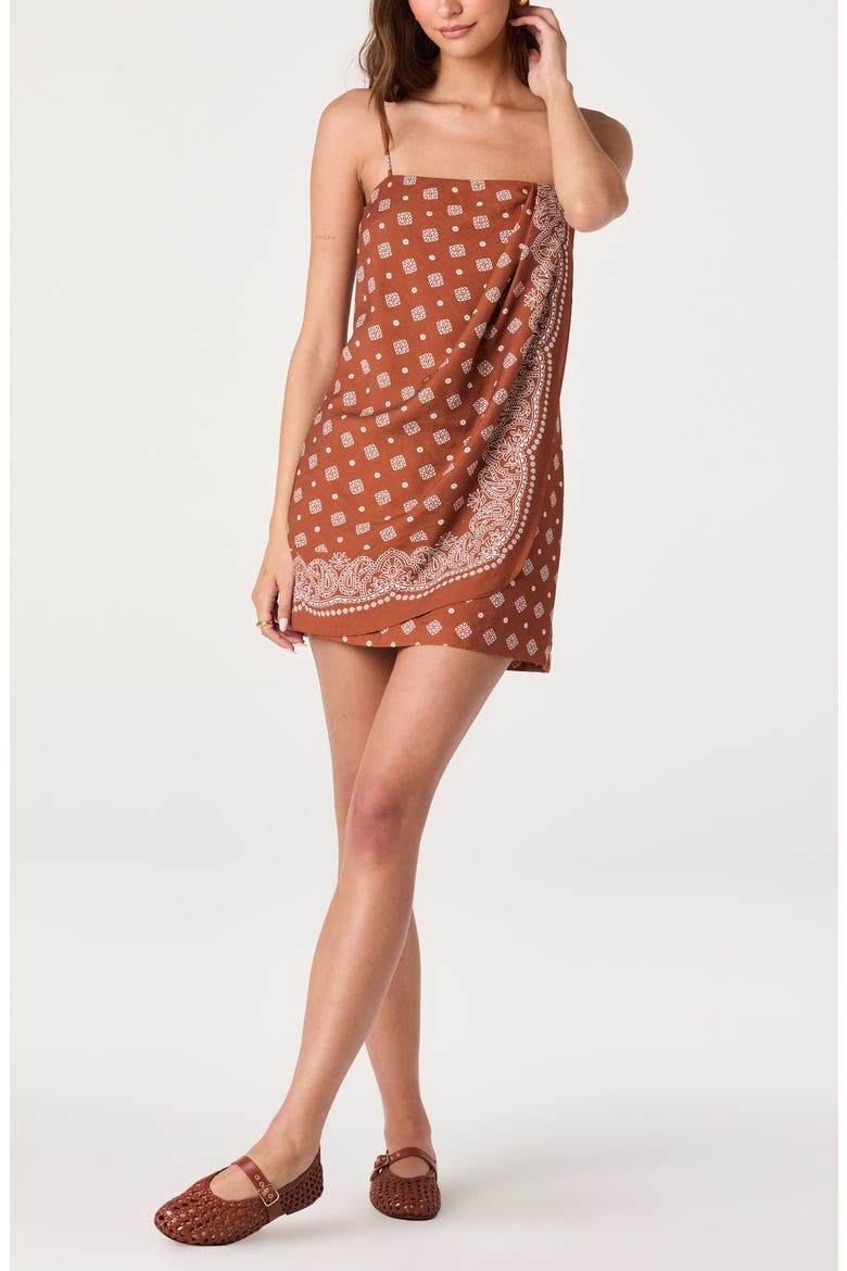 Scarlett Minidress, Alternate, color, MAHOGANY
