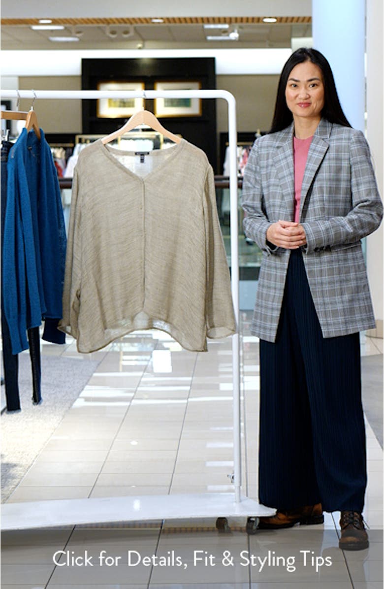 Organic Linen Blend Button-Up Shirt, sales video thumbnail