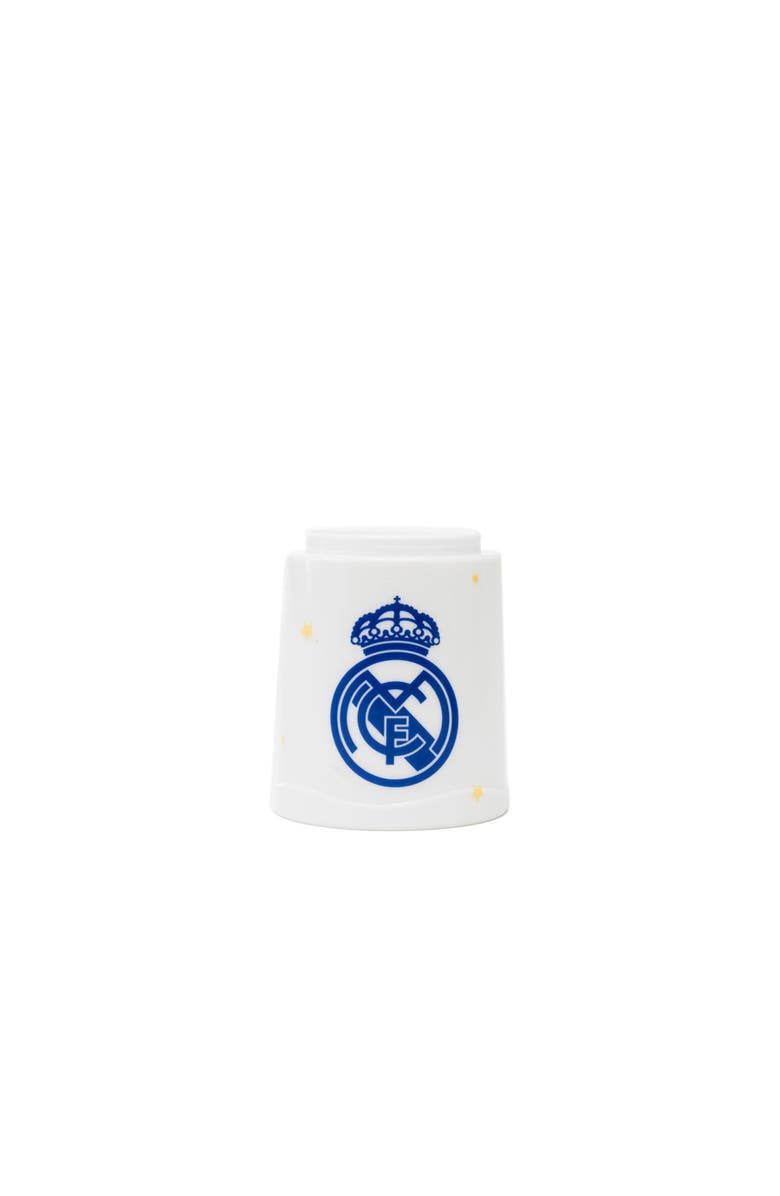 Miniland Real Madrid Soccer Themed Sorting & Stacking Cups Baby Toy, Alternate, color, Blue Multi