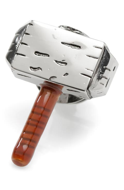3D Thor Hammer Lapel Pin