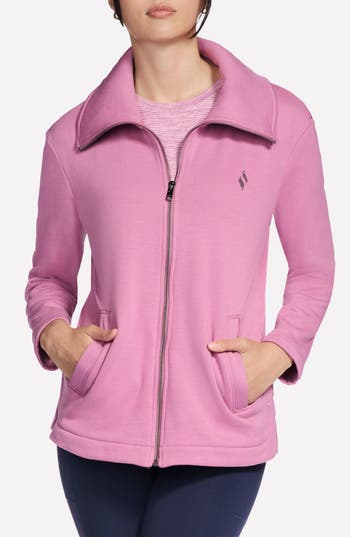 Skechers Go Snuggle™ Tunic Full Zip Jacket In Pink
