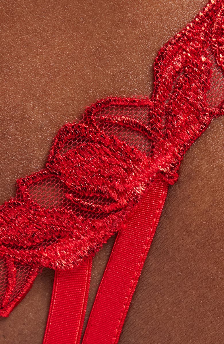 Bluebella Seren Cutout Guipure Lace Thong, Alternate, color, 