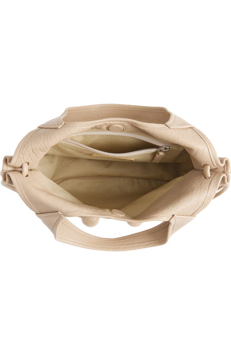 Marni Small Trunkaroo Leather Tote, Alternate, color, Dune