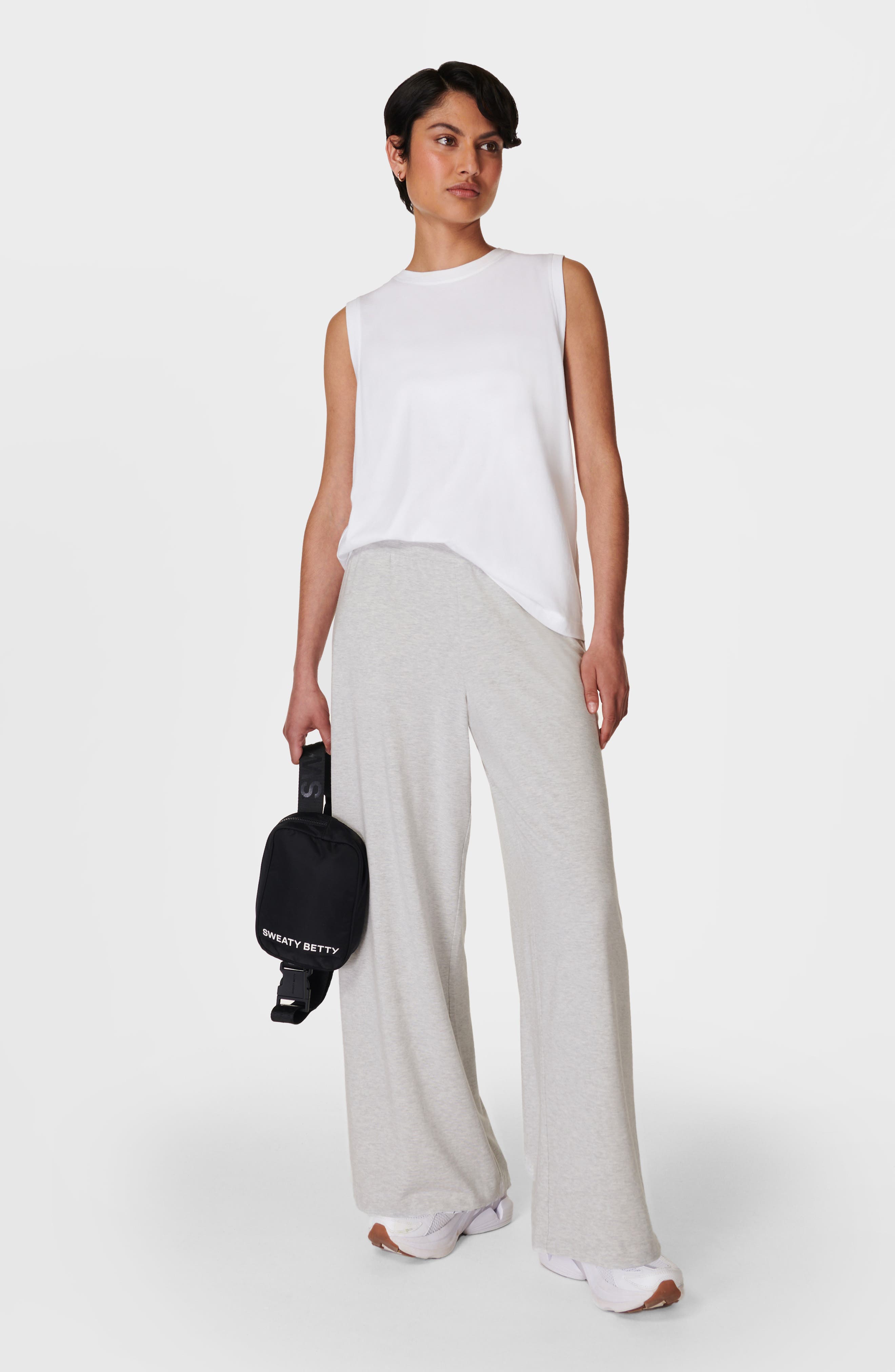 Stretch Modal Knit Wide Leg Pants