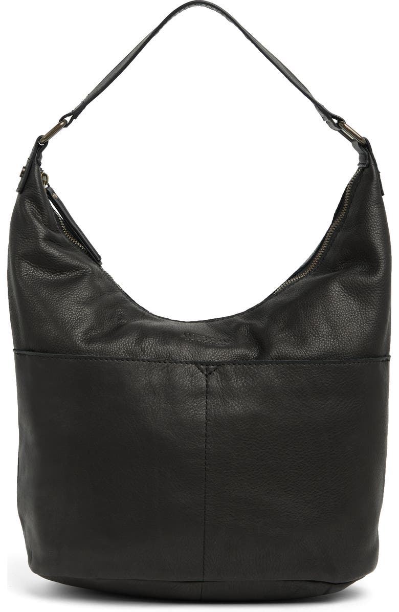 AMERICAN LEATHER CO. Carrie Hobo Bag, Main, color, Black Smooth