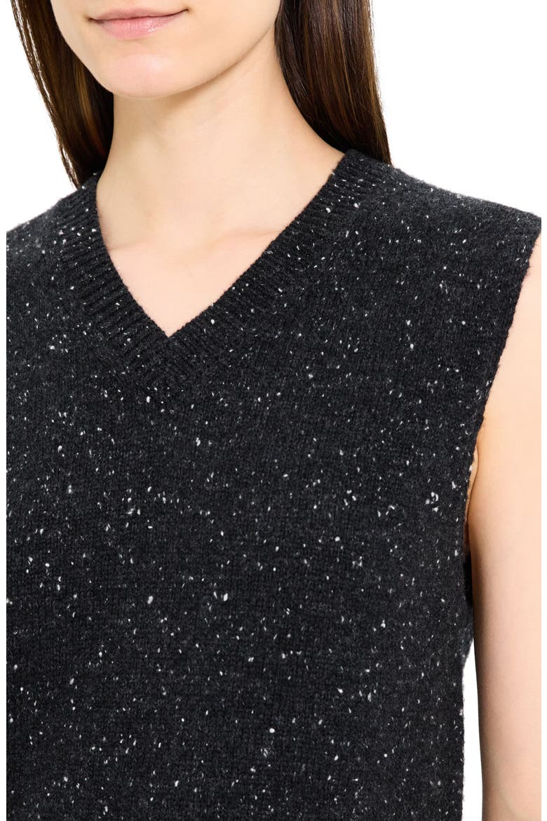 Marled Wool & Cashmere Sweater Vest, Alternate, color, CHARCOAL MULTI - QDY