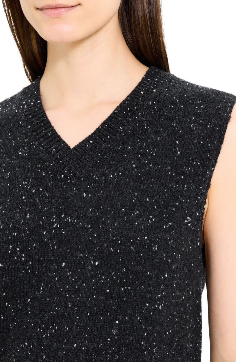 Theory Marled Wool & Cashmere Sweater Vest, Alternate, color,