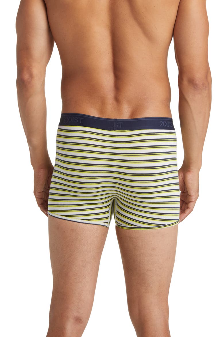 4-Pack No-Show Stretch Trunks, Alternate, color, BLUE NAVY MATTE GREEN STRIPE