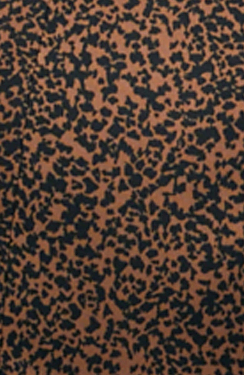 Ripe Maternity Shae Animal Print Cross Front Long Sleeve Maternity Dress, Alternate, color, 