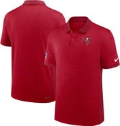 Nike Men's Nike Red Tampa Bay Buccaneers Sideline Victory Stripe Performance Polo
