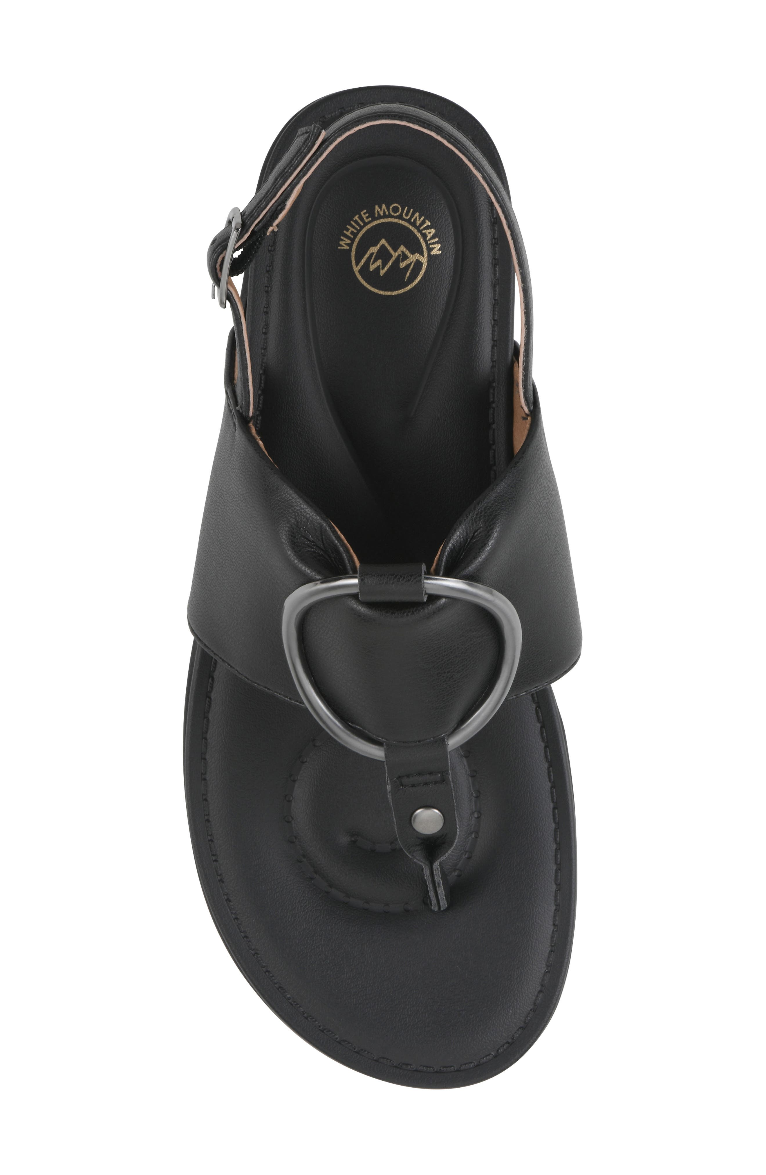 White Mountain Footwear Alicorn Slingback Sandal, Alternate, color, Black/ Black/ Smooth