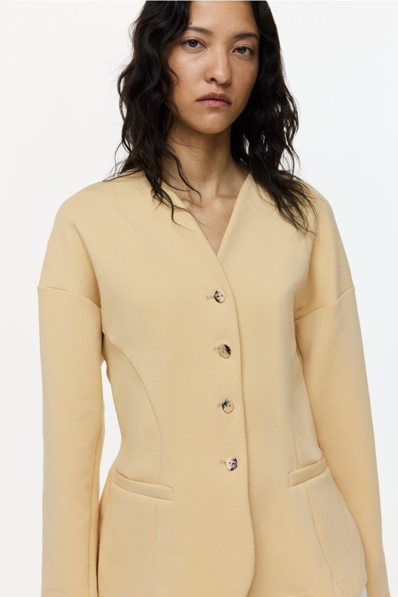 Jersey Jacket, Main, color, Beige