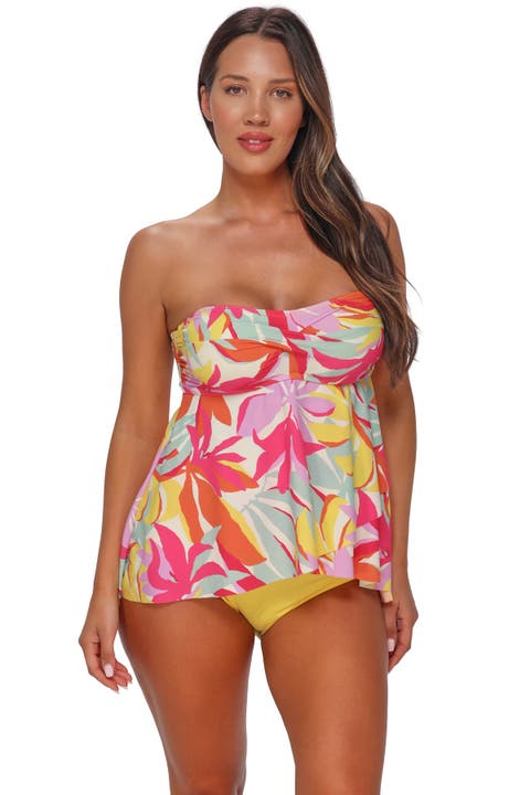 Molly Bandeau Tankini Swimsuit Top
