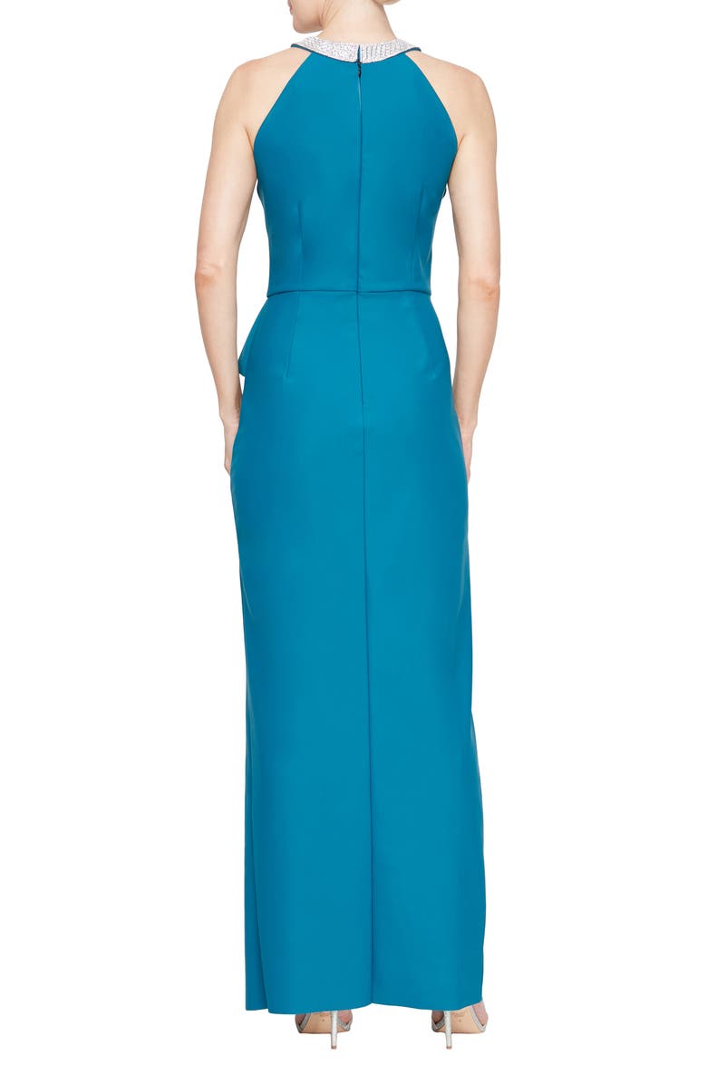 Alex Evenings Embellished Ruffled Gown, Alternate, color, 