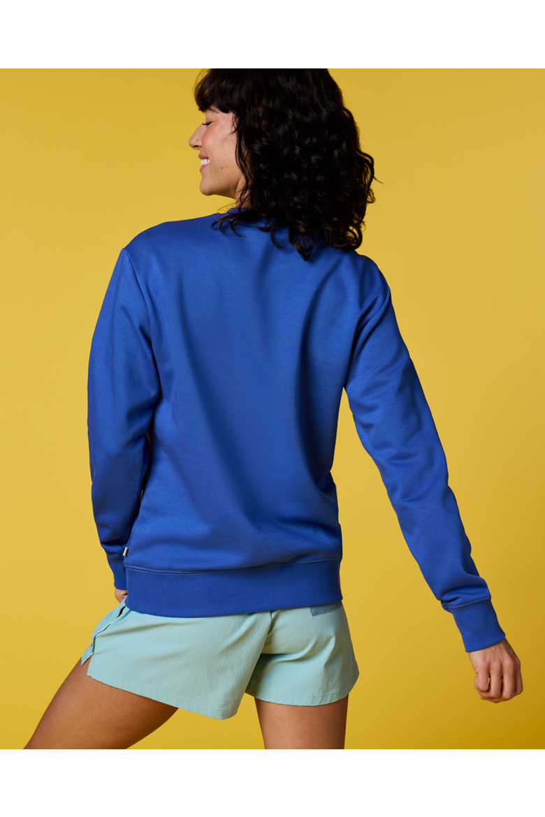 Lava Llama Crew Sweatshirt - Women's, Alternate, color, Azure