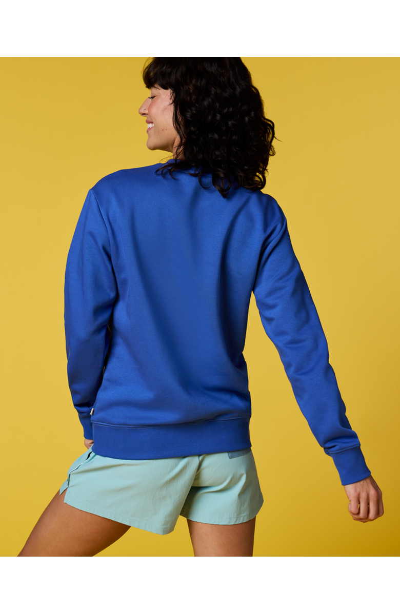 Cotopaxi Lava Llama Crew Sweatshirt - Women's, Alternate, color, Azure