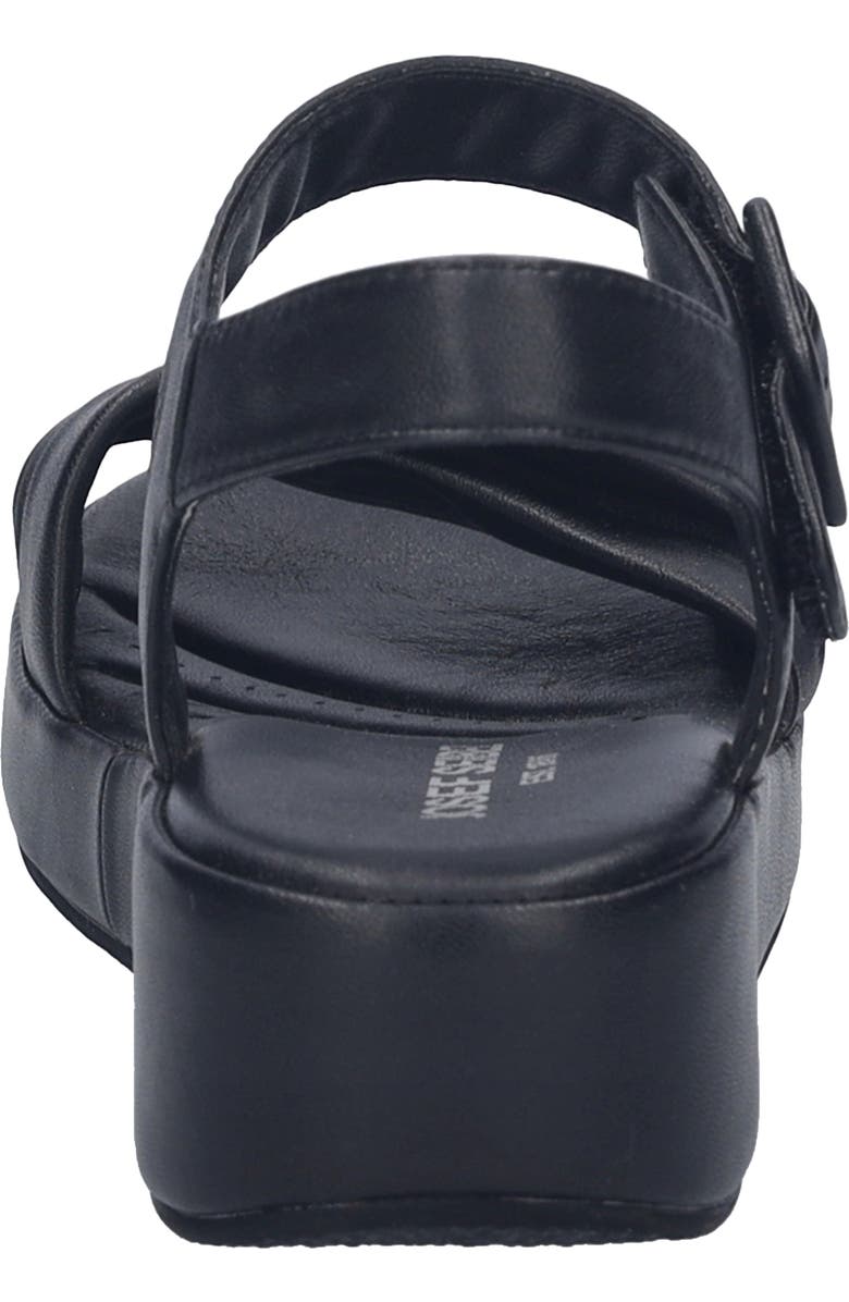 Josef Seibel Eve 02 Ankle Strap Platform Wedge Sandal, Alternate, color, Black