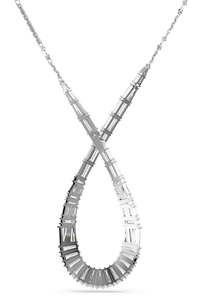 Hyperbola Pendant Necklace, Alternate, color, SILVER