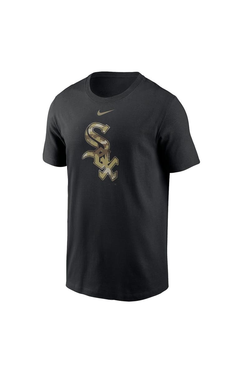 Nike Men's Nike Black Chicago White Sox Camo Logo Team T-Shirt, Alternate, color, Black