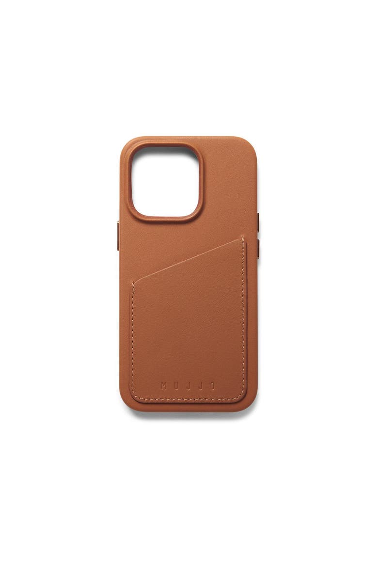 Full Leather MagSafe Wallet Case for iPhone 14 Pro, Main, color, Light Tan
