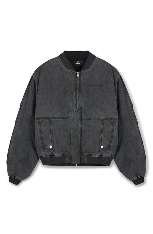 Represent Inset Sleeve Bomber In Black